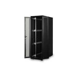 47U server rack, Unique, 2272x600x1200 mm perforated steel doors, color black (RAL 9005) color black (RAL 9005)