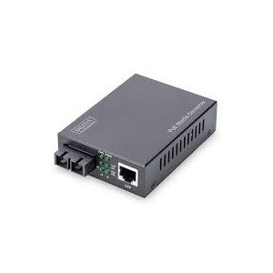 DIGITUS PoE Media Converter, Multimode 10/100/1000Base-T to 1000Base-SX, Incl. PSU 30W, SC connector, Up to 0.5km