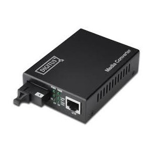 DIGITUS Media Converter, Singlemode, BiDi, WDM Gigabit Ethernet, Tx1490nm / Rx1550nm SC connector, Up to 80km