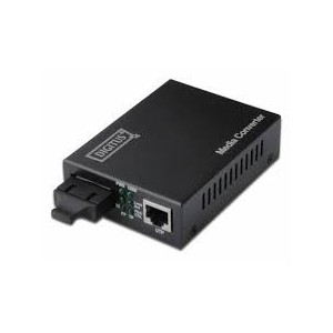 DIGITUS Media Converter, Singlemode 10/100Base-TX to 100Base-FX, Incl. PSU SC connector, Up to 80km
