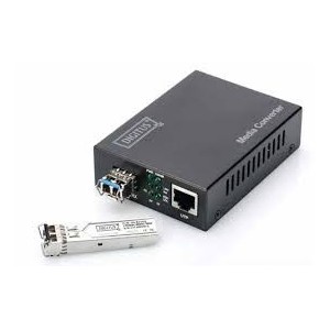 DIGITUS Media Converter, Singlemode 10/100Base-TX to 100Base-FX, Incl. PSU SC connector, Up to 40km