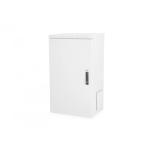 22U wall mounting cabinet, outdoor, IP55 1157x600x450 mm, double wall, grey (RAL 7035) color grey (RAL 7035)
