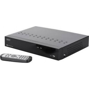 DIGITUS Plug&View NVR, 4 channels 720p, compatible to Plug&View System and ONVIF, 2 x USB2.0,10W, incl. 2TB HDD