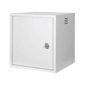 7U wall mounting cabinet, vandal-proof 428x600x600 mm, mechanical lock, grey (RAL 7035) color grey (RAL 7035)