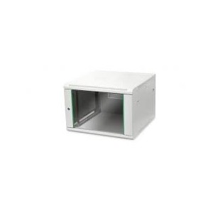 7U wall mounting cabinet, Dynamic Basic 416.15x600x600 mm, color grey (RAL 7035) incl. rear side profile rails