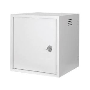 9U wall mounting cabinet, vandal-proof 517x600x600 mm, mechanical lock, grey (RAL 7035) color grey (RAL 7035)