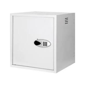 9U wall mounting cabinet, vandal-proof 517x600x600 mm, electronical lock, grey (RAL 7035) keypad, color grey (RAL 7035)