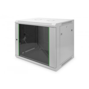 9U wall mounting cabinet, Dynamic Basic 505.05x600x450 mm, color grey (RAL 7035)