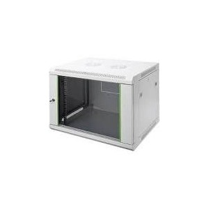 9U wall mounting cabinet, Unique 509x600x450 mm, color grey (RAL 7035)