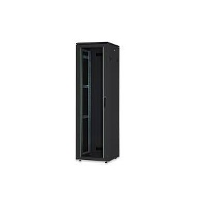 22U network rack, Dynamic Basic 1155x600x800 mm, color black (RAL 9005) with Glass Front door