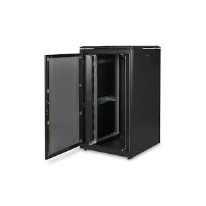 26U network rack, Unique 1342x800x800 mm, color black (RAL 9005)