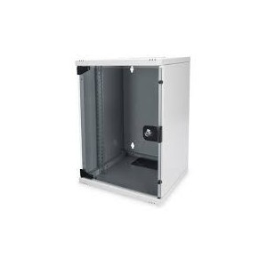 254 mm (10'') 9U wall mounting cabinet 464x312x300 mm, color grey (RAL 7035)
