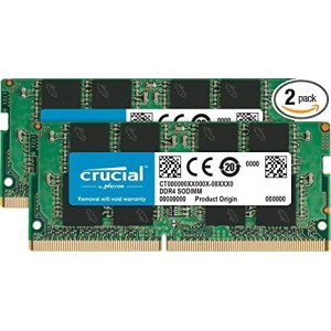 Crucial - DDR4 - kit - 64 GB 2 x 32 GB - SO DIMM 260-pinos - 3200 MHz / PC4-25600 - CL22 - 1.2 V - unbuffered - sem ECC