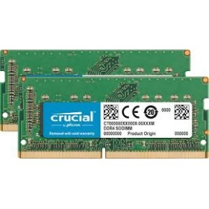 Crucial - DDR4 - kit - 16 GB 2 x 8 GB - SO DIMM 260-pinos - 2666 MHz / PC4-21300 - CL19 - 1.2 V - unbuffered - sem ECC