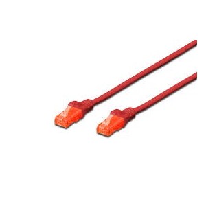 CAT 6 U-UTP patch cable, Cu, LSZH AWG 26/7, length 5 m, color red